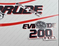 Evinrude 200HP E-tec HO 2004-2008 Outboard Decal Kit